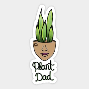 Snake Plant, Plant Dad Sticker